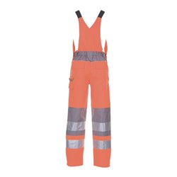 Planam Warnschutz Latzhose Plaline orange/zink