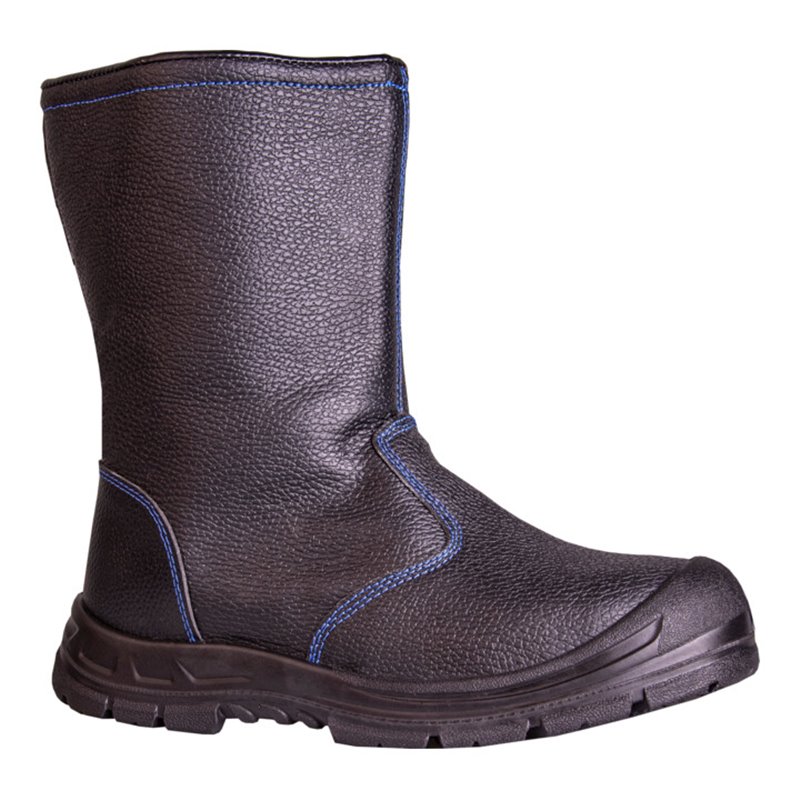 Hase Winter-Sicherheitsschlupfstiefel S3 Grönland mit Reißverschluss Größe 42, schwarz