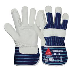 Hase Arbeitshandschuhe Bremerhaven-V Größe 9, Rindnarbenleder