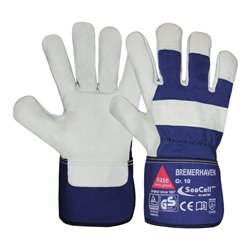 Hase Arbeitshandschuhe Bremerhaven Größe 10, Rindnarbenleder gefüttert mit SeaCell, allergikergeeignet