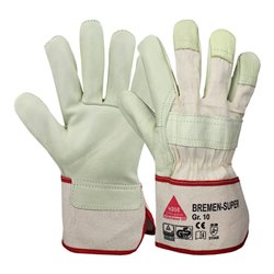 Hase Arbeitshandschuhe Bremen-Super Größe 7, Rindnarbenleder
