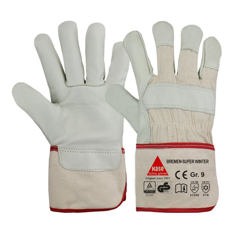 Hase Winterhandschuhe Bremen-Super-Winter Größe 11, Rindnarbenleder