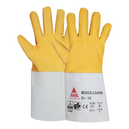 Hase Mexico-Z-Super Schweißerhandschuh aus Ziegennappaleder Größe 7