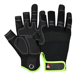 Hase Montagehandschuhe Technik, 3 Finger Größe 8, Velcro