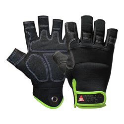 Hase Montagehandschuhe Technik, 0-Finger Größe 9, Velcro