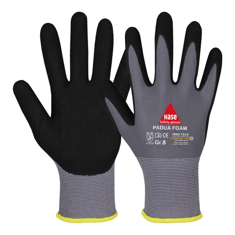 Hase Padua Foam Montagehandschuh aus Nylonfeinstrick Größe 6