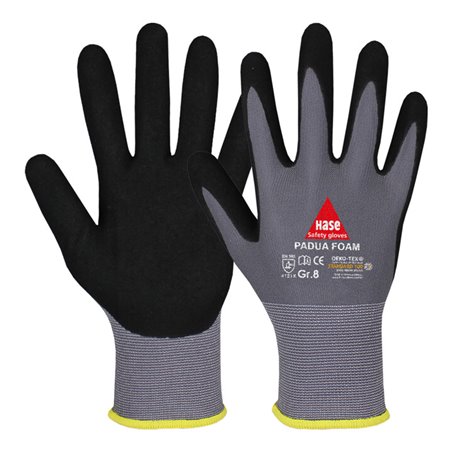 Hase Padua Foam Montagehandschuh aus Nylonfeinstrick Größe 6