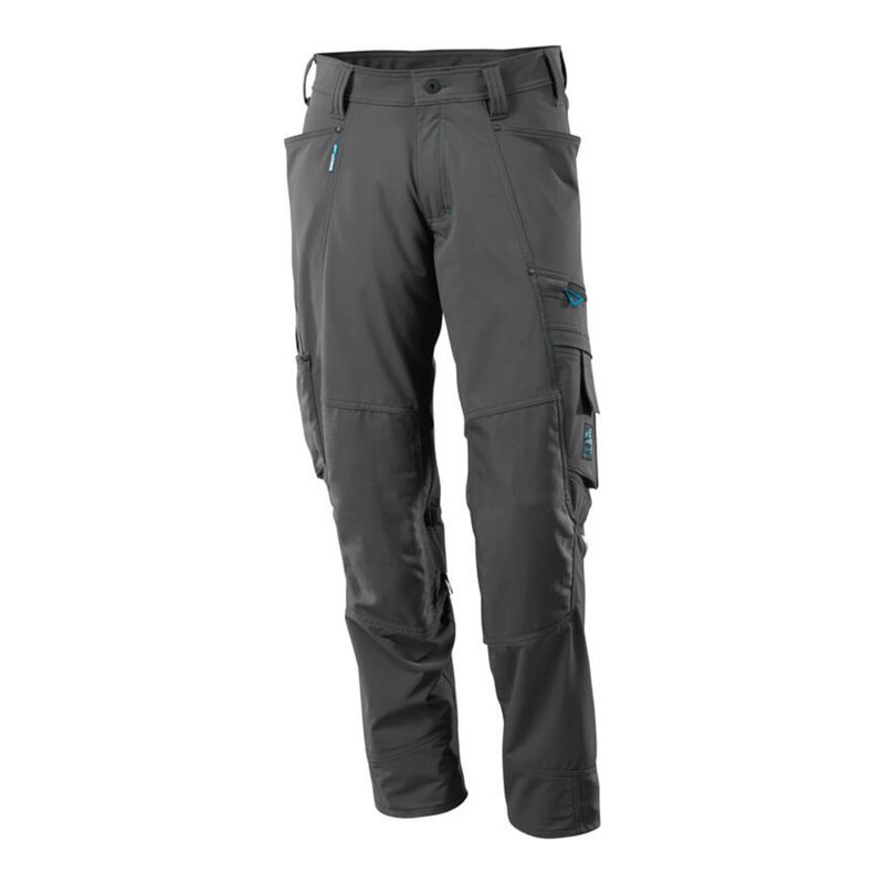 Mascot Hose mit Knietaschen, Stretchstoff Hose dunkelanthrazit