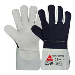 Hase Arbeitshandschuhe Wolfsburg Größe 9, Narbenleder
