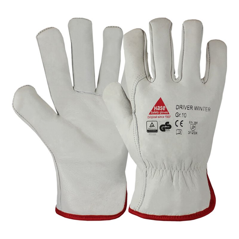 Hase Arbeitshandschuhe Driver Winter Größe 9, Rindnappaleder