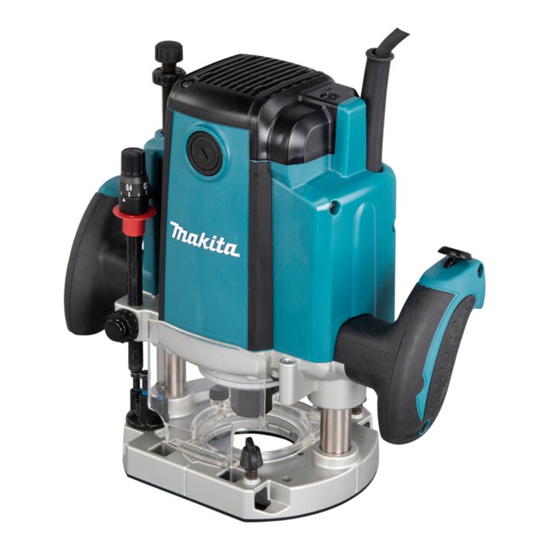 Makita Oberfräse 1.850 W inkl. D-53556 12-teiligem Fräser-Set im MAKPAC