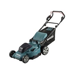Makita Akku-Rasenmäher 2x18V / 5,0 Ah, 2 Akkus + Ladegerät