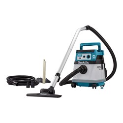 Makita Akku-Staubsauger 15L 2x18V Trocken (ohne Akku, ohne Ladegerät) inkl. AWS Funk-Adapter WUT01