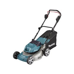 Makita Akku-Rasenmäher 2x18V / 5,0 Ah, 2 Akkus + Ladegerät