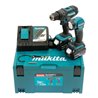 Makita Akku-Kombo-Kit 18V (DHP482 + DML815) / 3,0 Ah, 2 Akkus + Ladegerät im MAKPAC
