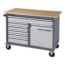 Kraftwerk BASIC LINE Rollwerkbank mit 5 Schubladen, Tür und 1 großen Schublade