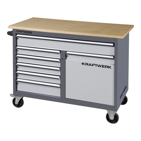 Kraftwerk BASIC LINE Rollwerkbank mit 5 Schubladen, Tür und 1 großen Schublade