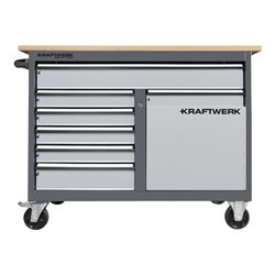 Kraftwerk BASIC LINE Rollwerkbank mit 5 Schubladen, Tür und 1 großen Schublade