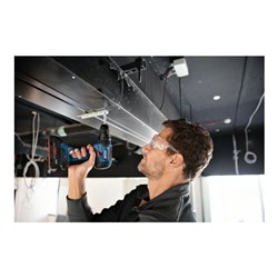 Bosch Akku-Schlagbohrschrauber GSB 18V-55, 2 Akku, Ladegerät, 100-tlg. Zubehör-Set, L-Case