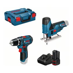 Bosch 12V-Set: GSR + GST + 2 x GBA 2.0Ah + GAL