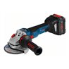 Bosch Akku-Winkelschleifer GWS 18V-10 SC, 2 xAkku ProCORE18V 5,5 Ah in L-BOXX
