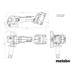 Metabo Akku-Winkelschleifer W 18 L BL 9-115 Karton