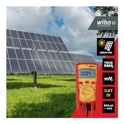 Wiha Digitales Multimeter bis 1.000 V AC, CAT IV inkl. 2x AAA-Batterien