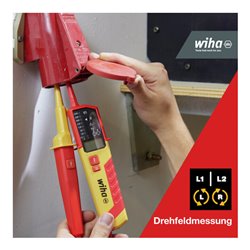 Wiha Digitales Multimeter bis 600 V AC, CAT IV inkl. 2x AAA-Batterien