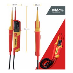 Wiha Digitales Multimeter bis 600 V AC, CAT IV inkl. 2x AAA-Batterien