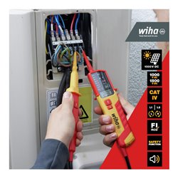 Wiha Digitales Multimeter bis 600 V AC, CAT IV inkl. 2x AAA-Batterien