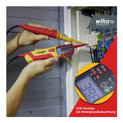 Wiha Digitales Multimeter bis 600 V AC, CAT IV inkl. 2x AAA-Batterien