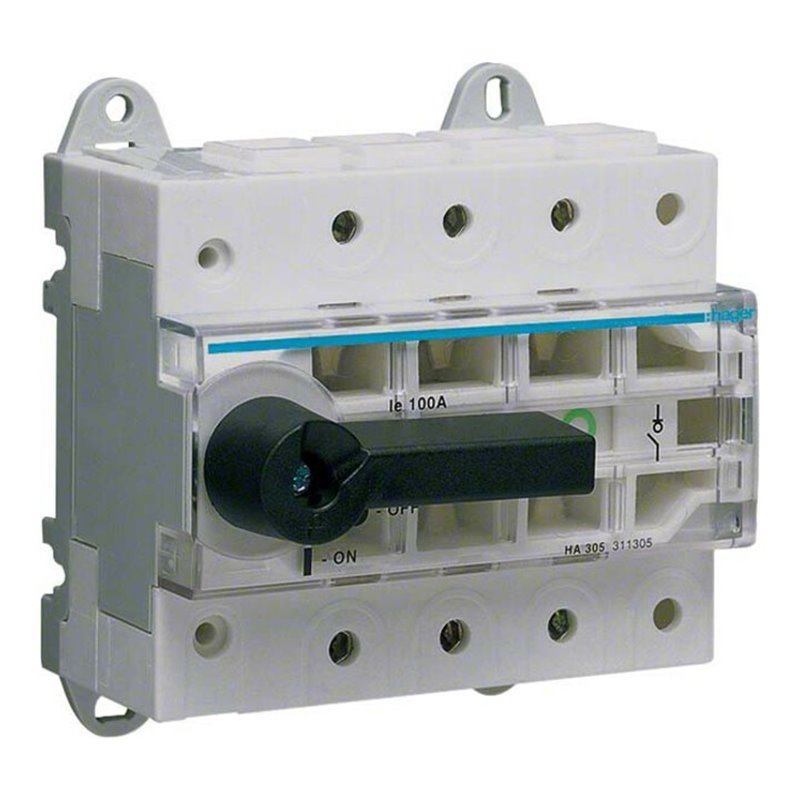 Hager Lasttrennschalter, modular 3-polig,100A HA305
