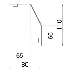 Tehalit Abdeckprofil RK 110 lgr