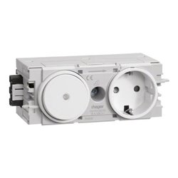 Tehalit Steckdose+Schalter C-Profil, vws GS11009016