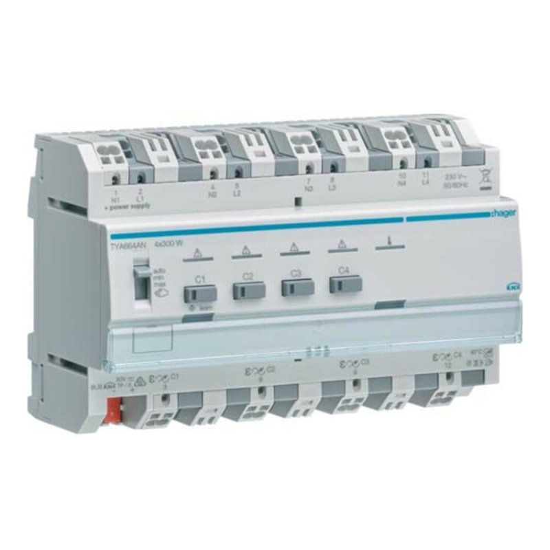 Hager Universal-Dimmaktor 4-fach, 4x300W TYA664AN
