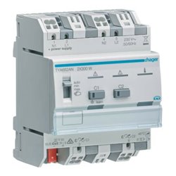 Hager Universal-Dimmaktor 2-fach, 2x300W TYA662AN