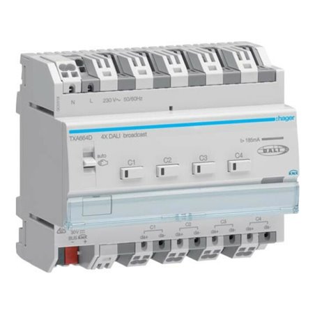 Hager DALI Aktor 4-fach KNX easy TXA664D