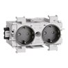 Tehalit Steckdose 2-fach gs frontrastend GS2001 gsw