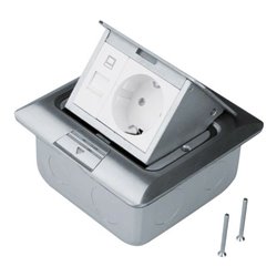 Tehalit Bodensteckdose Schuko/RJ45 BS QRJ45R45E