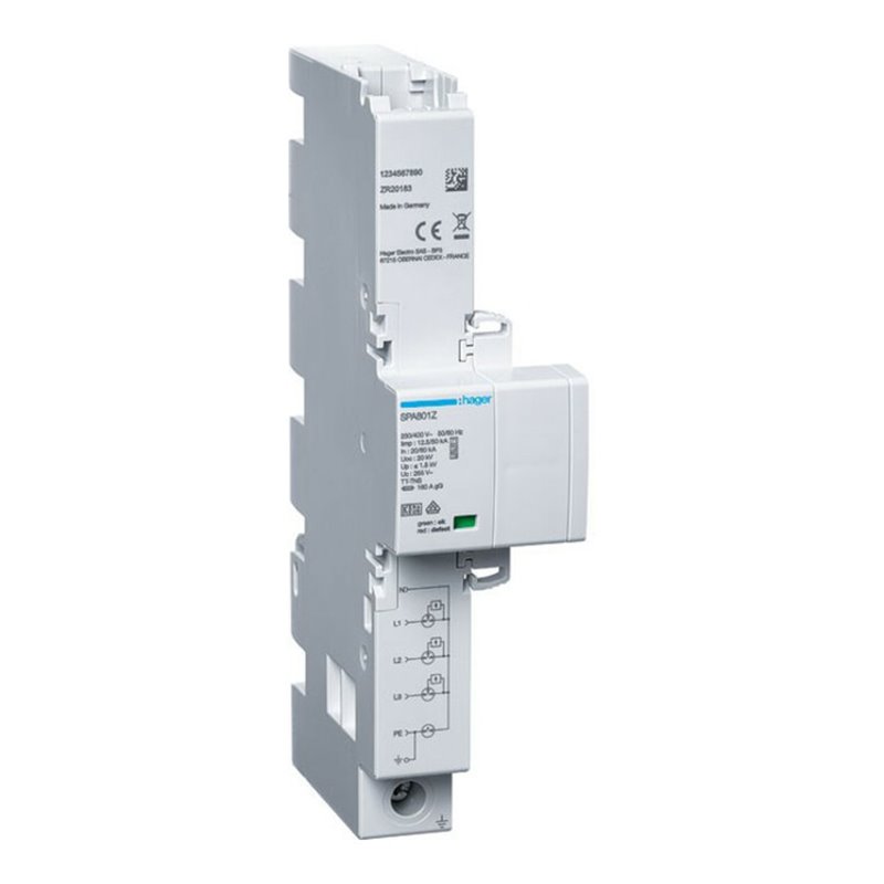 Hager Kombiableiter 4P T1+T2+T3 SPA801Z