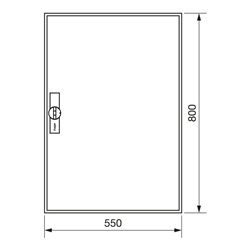 Hager Zählerschrank,universZ 800x550x205,IP44 ZB12S