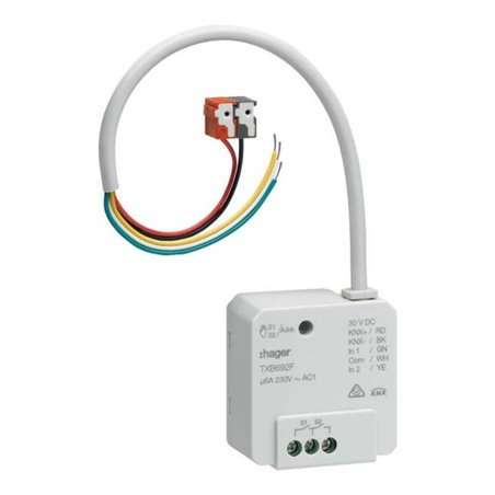 Hager Schalt-/Jalousieausgang easy 2/1f,2EingUP,6A TXB692F