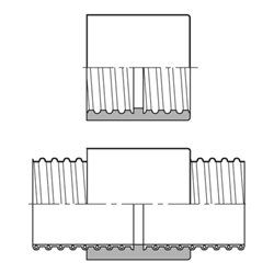 Norres Schraubverbinder: Verbinden/Verlängern/Reparieren von AIRDUC® 356 für Ø 70mm