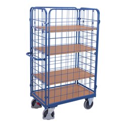 VARIOfit Etagenwagen hoch 4 Böden 4 Wände