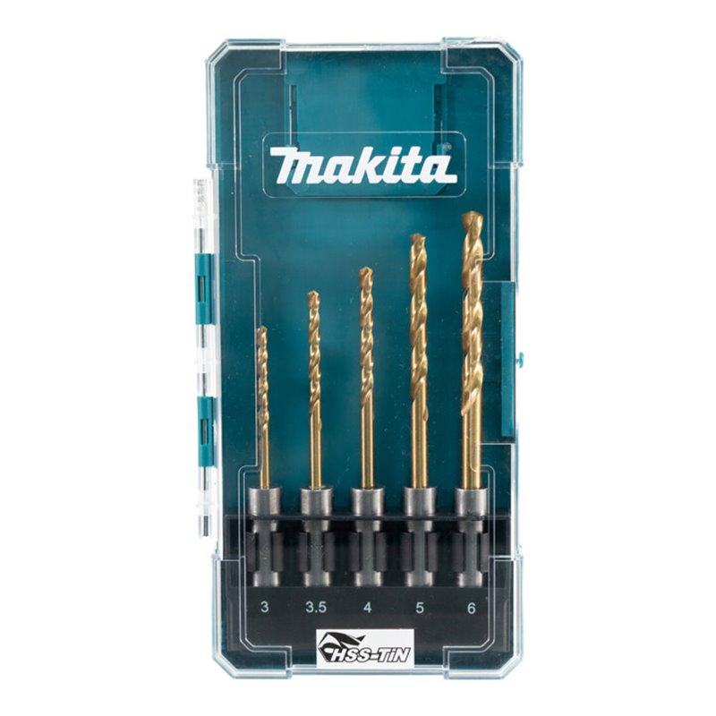 Makita HSS-TiN Metallbohrer-Set SDS-PLUS, 5-teilig E-15132