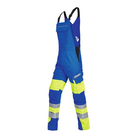 ROFA Multinorm-Latzhose VIS-LINE, kornblau / gelb, Konfektionsgröße DE: 90