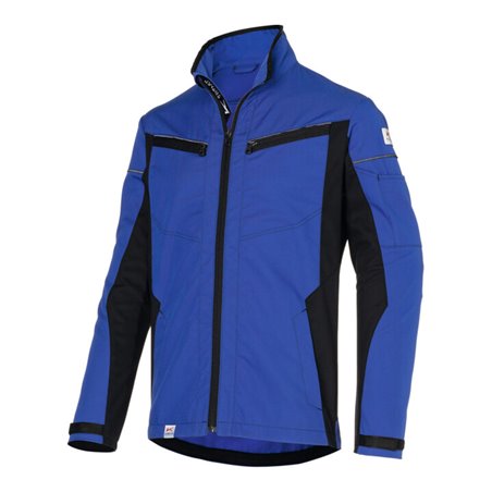 KÜBLER Jacke InnovatiQ, kornblau / schwarz, Unisex-Größe: 3XL
