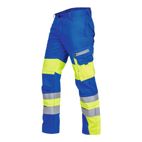 ROFA Multinorm-Bundhose VIS-LINE, kornblau / gelb, Konfektionsgröße DE: 60