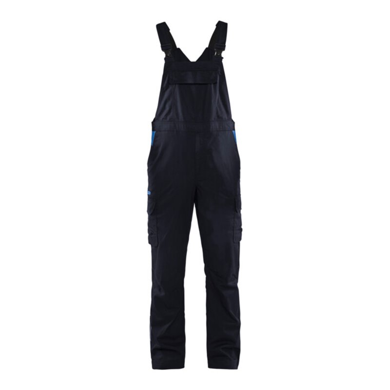 BLAKLÄDER Latzhose Industrie Stretch, marineblau / kornblau, Konfektionsgröße DE: 46