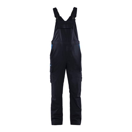 BLAKLÄDER Latzhose Industrie Stretch, marineblau / kornblau, Konfektionsgröße DE: 46